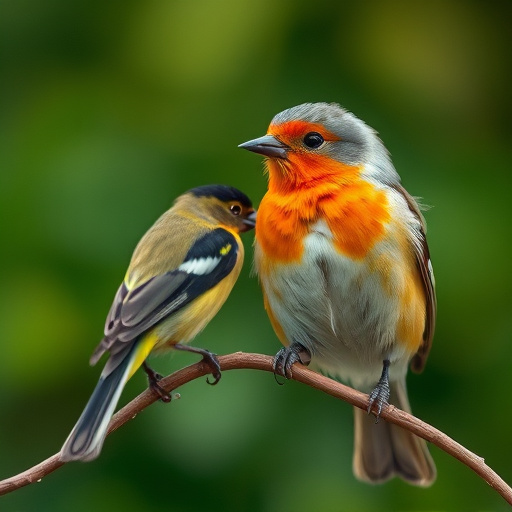 Blue tits enjoying fresh insects