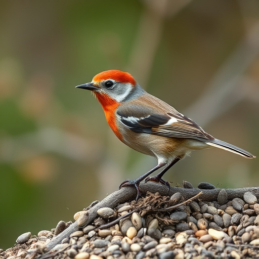 Blue tits feeding on sunflower seeds