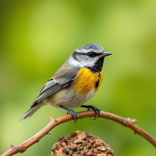 Blue tits feeding on sunflower seeds