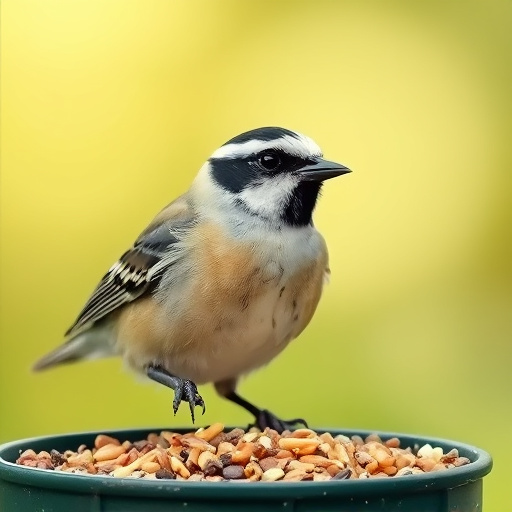 Bulk bird feed bags with price tags
