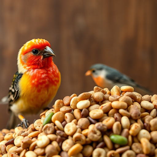 Bulk bird feed bags with price tags