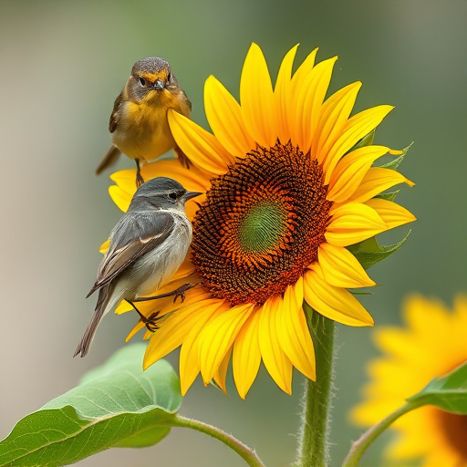 Chaffinch feeding on sunflower hearts