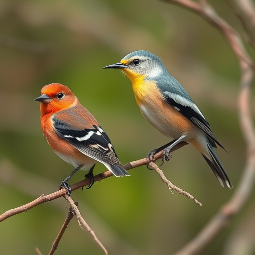 Chaffinch pecking at seed tray