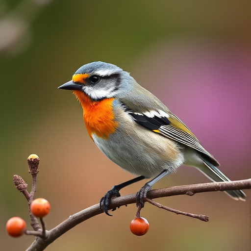 Chaffinches eating peanuts in garden
