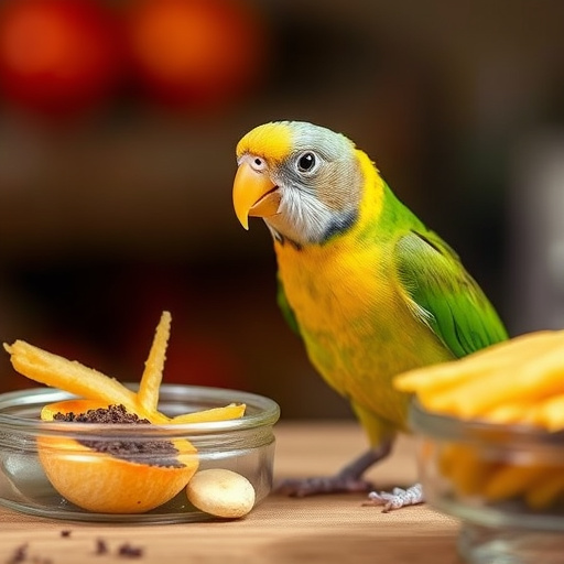 Checkout cart filled with bird