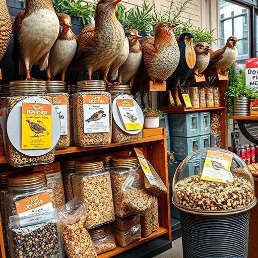 Checkout cart filled with bird