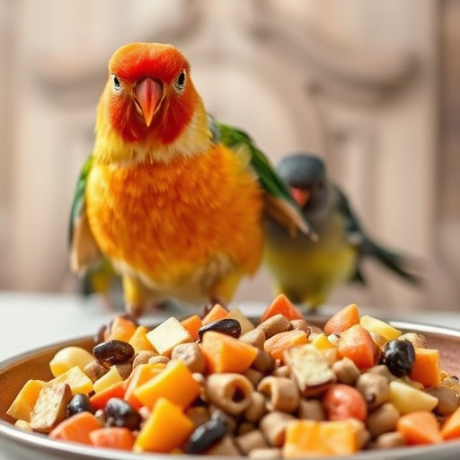 Checkout cart filled with bird