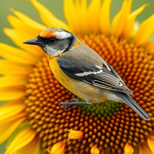 Clean sunflower hearts in metal mesh feeder