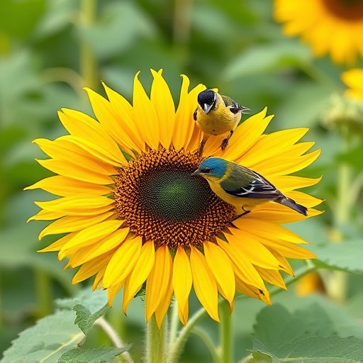 Clean sunflower hearts in seed dispenser