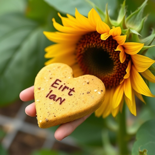 Clean sunflower hearts in seed dispenser