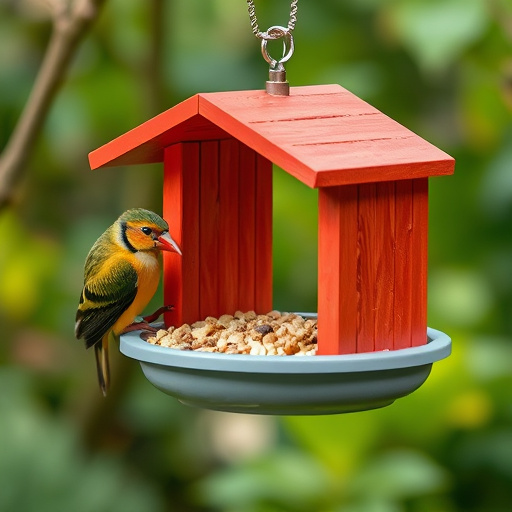 Clean sunflower hearts in seed dispenser