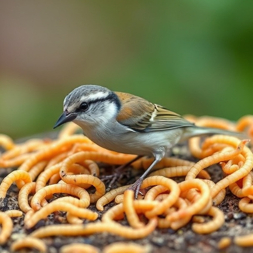 Clear bag of dried mealworms UK