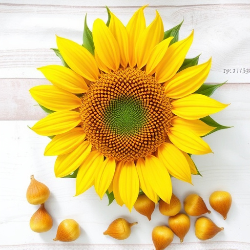 Clear bag of sunflower hearts seeds