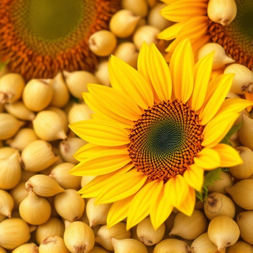 Clear bag of sunflower hearts seeds