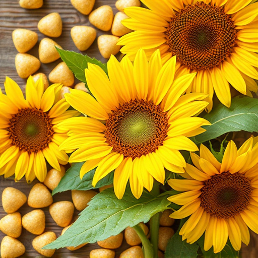 Clear bag of sunflower hearts seeds