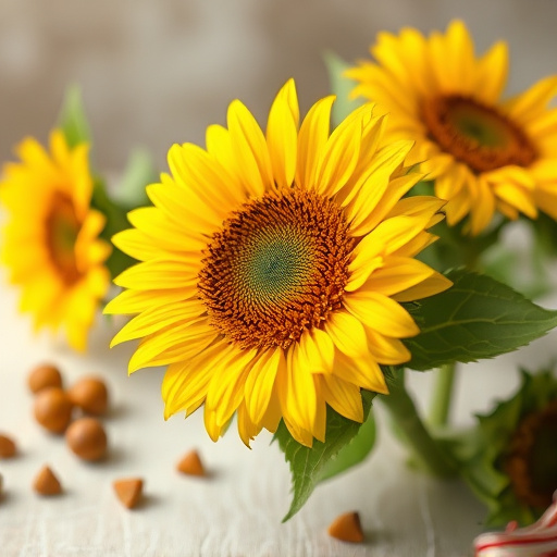Clear bag of sunflower hearts seeds