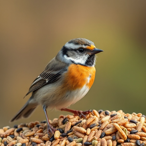 Close-up of mixed bird seed blend