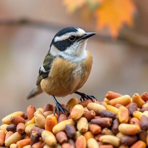 Close-up of no-mess bird seed mix