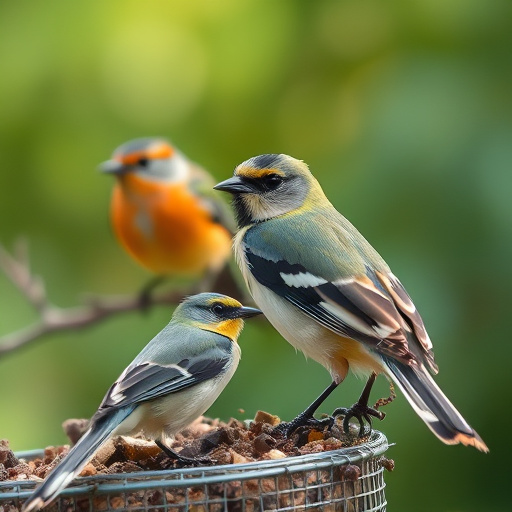 Close-up of no-mess bird seed mix
