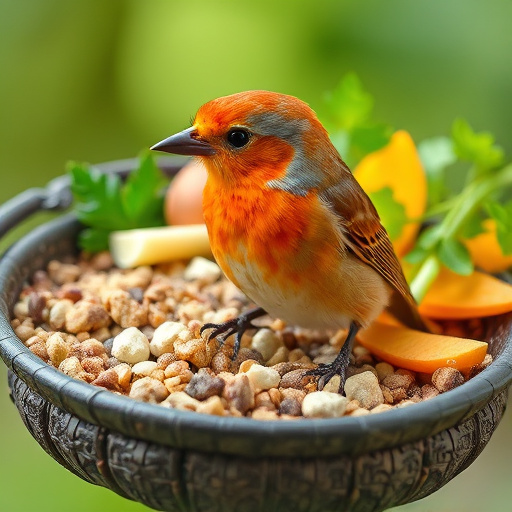 Close-up of no-mess bird seed mix
