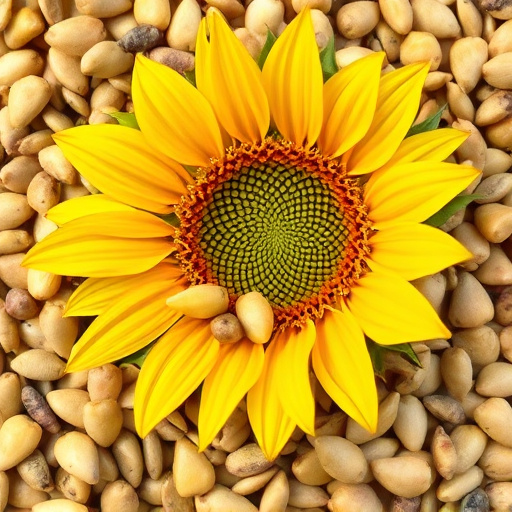 Close-up of premium sunflower hearts in bag
