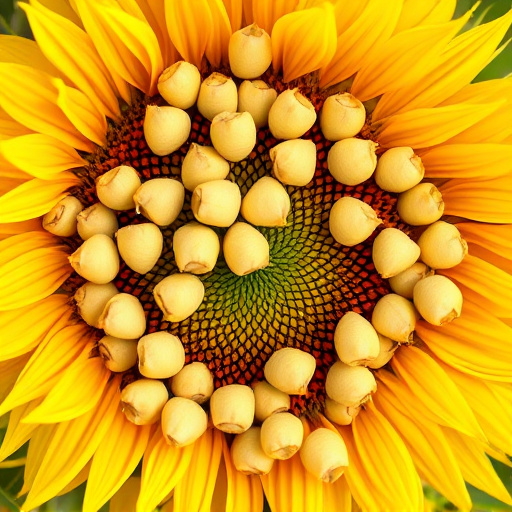 Close-up of premium sunflower hearts in bag