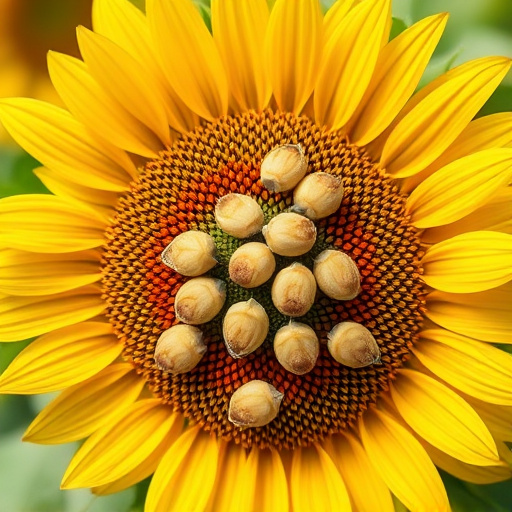 Close-up of premium sunflower hearts in bag