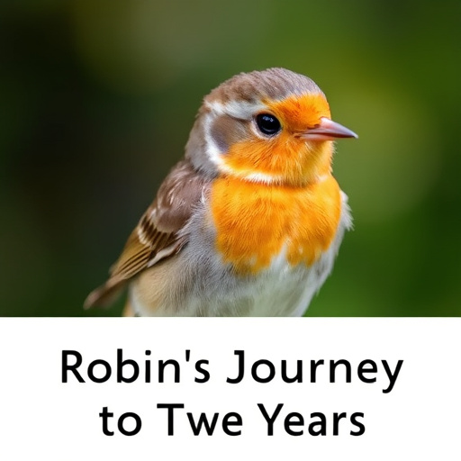 Close-up of robin in garden
