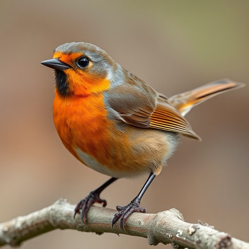 Close-up of seeds attracting small robins