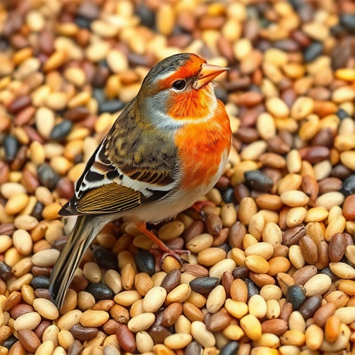 Close-up of seeds for garden birds