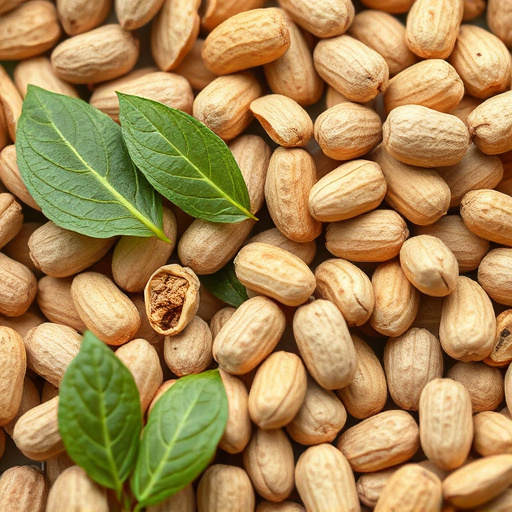 Close-up of shelled peanuts in bowl