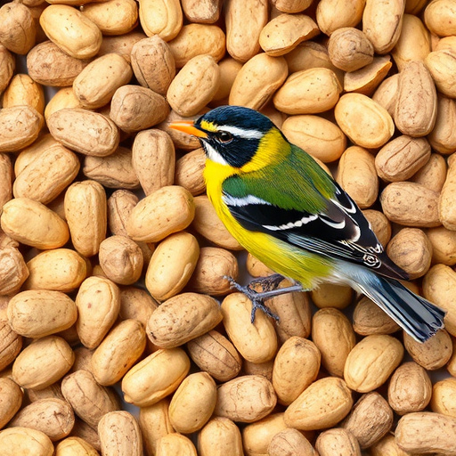 Close-up of shelled peanuts in bowl