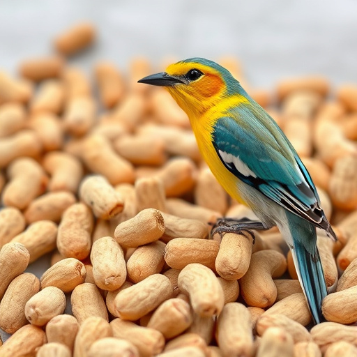 Close-up of shelled peanuts in bowl