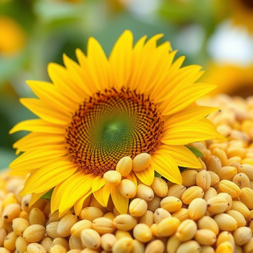 Close-up of shelled sunflower hearts