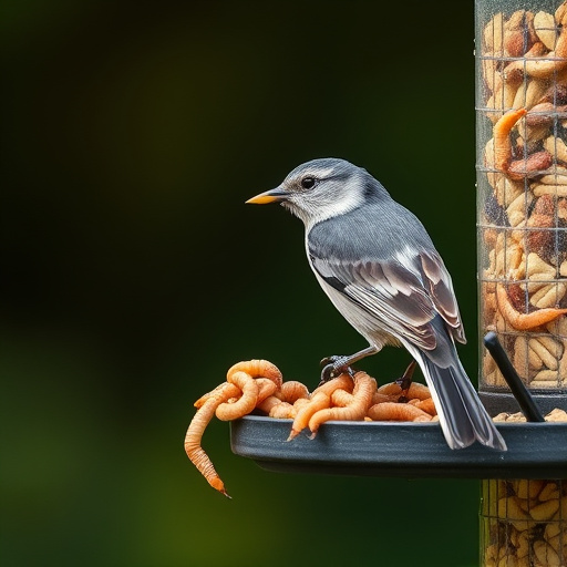 Close-up of suet and mealworm mix