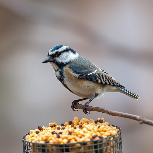 Close-up of suet and mealworm mix