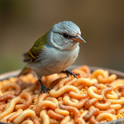 Close-up of suet and mealworm mix