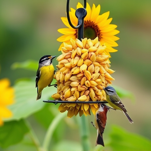 Close-up of sunflower bird seed