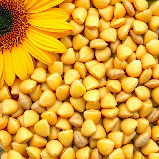 Close-up of sunflower hearts in bowl