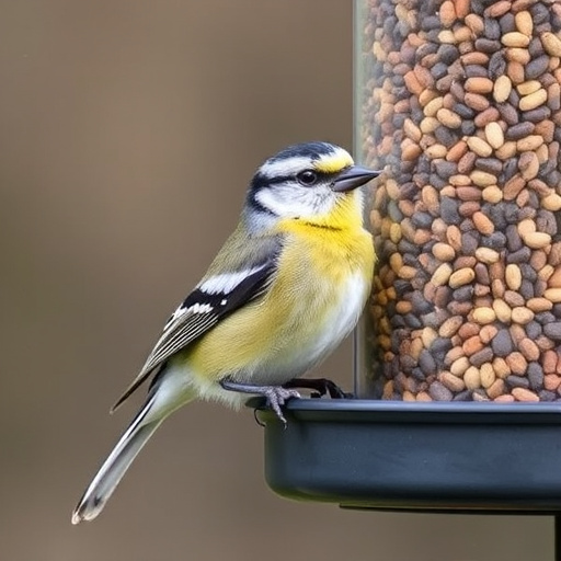 Close-up of wild bird food selection