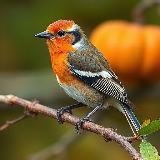 Colorful autumn leaves and feeders