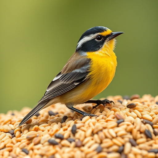 Colourful wheat-free bird seed assortment