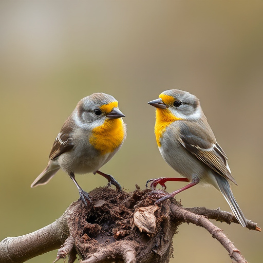 Compact bird feeding station with small birds