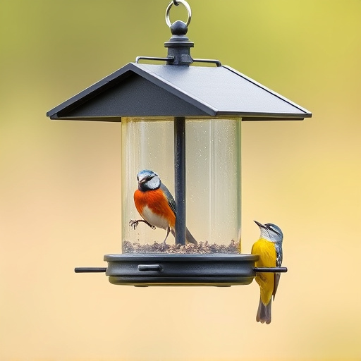 Elevate Bird Feeding with Protective Roof Feeder