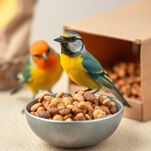 Customer holding bird seed delivery bag