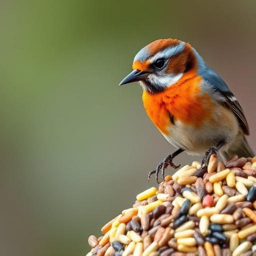 Customer holding budget bird food pack