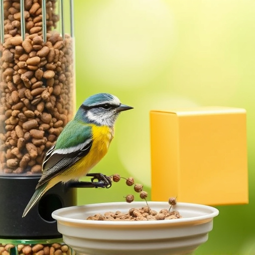 Customer receiving bird feed at home