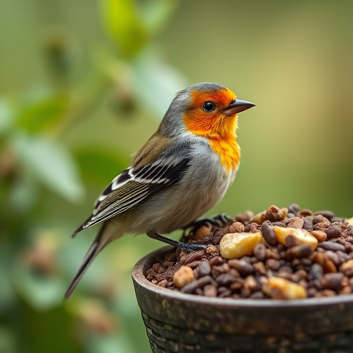 Dehydrated insects for wild birds