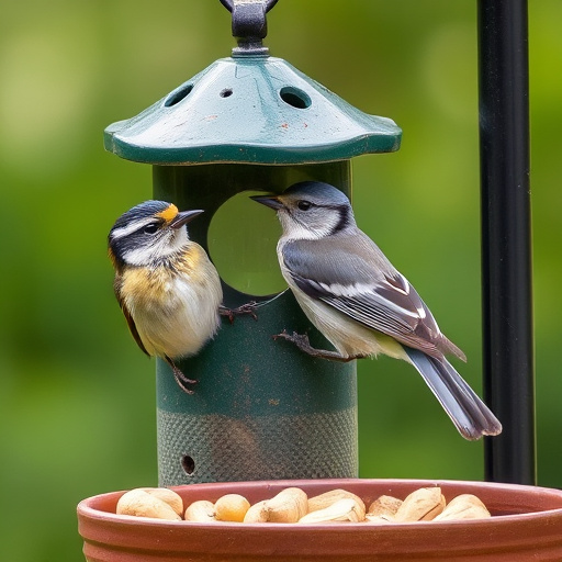 Discount sign above bird food shelf