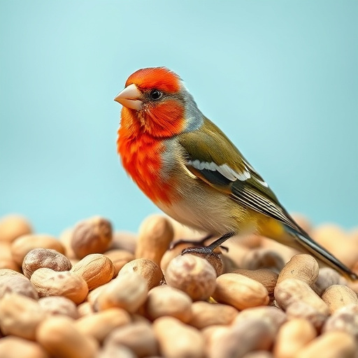 Discount sign above bird food shelf